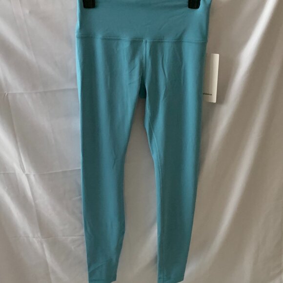 LULULEMON Wunder Train High Rise Leggings Tights in Blue Sz 8 - Picture 1 of 5